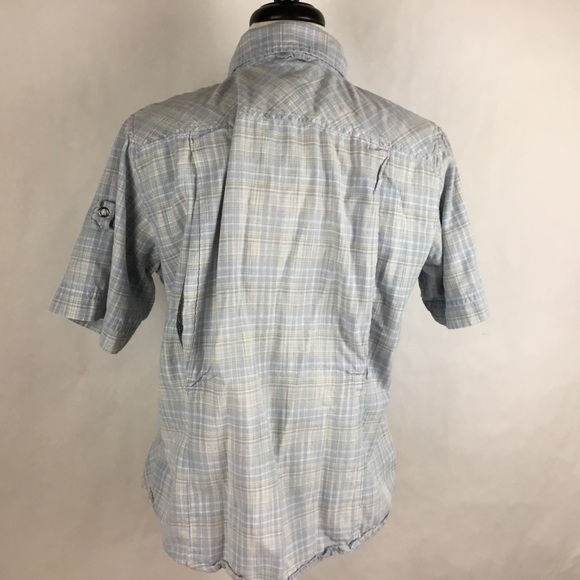 Woolrich Women Shirt Snap Button Down Back Vent L - Picture 5 of 8